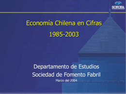 Resumen de la Economía Chilena al 2003
