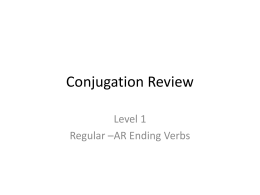 Conjugation Review