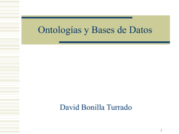 Ontologías y Bases de Datos