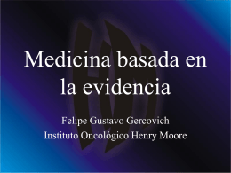 Etica de la prescripción médica - Instituto Oncológico Henry Moore