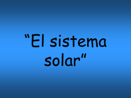 “El sistema solar”