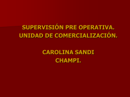 Supervision Pre Operativa Unidad De