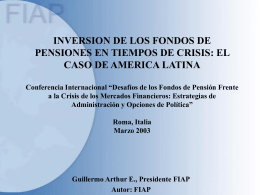 Bajar Presentación Power Point - (FIAP) Federación Internacional