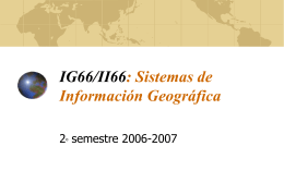 Sistemas de Información Geográfica