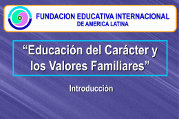 Introduccion - fundacion educativa internacional de america latina