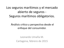 seguros MAT - v jornadas de seguro maritimo y portuario cartagena