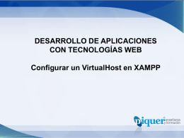 U3 – Presentación de cómo configurar un VirtualHost en XAMPP
