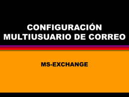 CONFIGURACIÓN MULTIUSUARIO DE CORREO