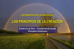 Principio de la Creacion