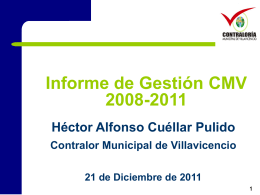 Descargar Informe de Gestión CMV 2008-2011