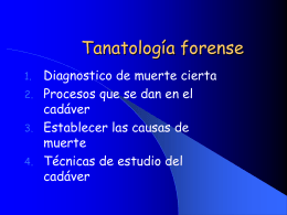 Tanatologia forense