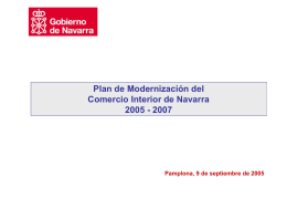 Plan de Comercio Interior Navarra