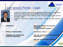 Consultores - Juan Ignacio Pareja