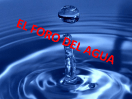 EL FORO DEL AGUA - elmundodelaciencia