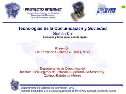 Sesión 05 - Fernando Gutiérrez :: Tecnología y Sociedad