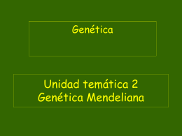 Clase 1 - Mendeliana