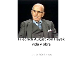 Friedrich August von Hayek vida y obra