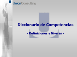 Diccionario de Competencias