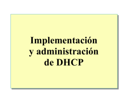 Implementacion y administracion de DHCP