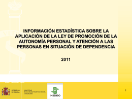 Estadísticas dependencia 2010