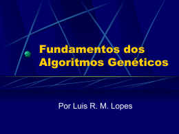 Fundamentos dos Algoritmos Genéticos