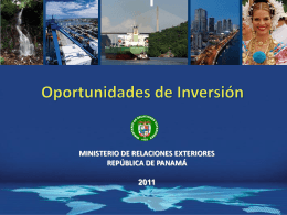 OPORTUNIDADES DE INVERSIÓN EN PANAMÁ