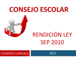 Reunión kinder - Colegio Cahuala