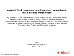 Impaired T-cell responses to sphingosine-1-phosphate in