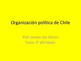 Organización política de Chile