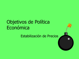 Objetivos de Política Económica