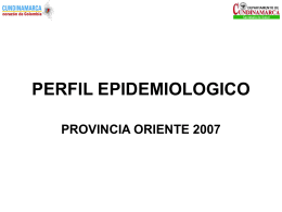 perfil epidemiologico provincia oriente 2007