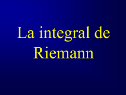 Introducción a la integral de Riemann