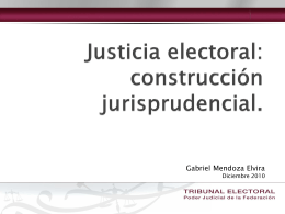 Jurisprudencia en materia electoral