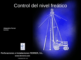 Control del Nivel Freatico En Excavaciones - Acuifers