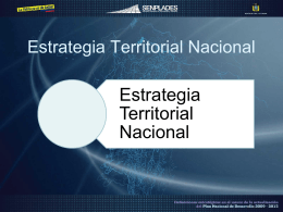 Estrategia Territorial Nacional - Sistema Nacional de Información