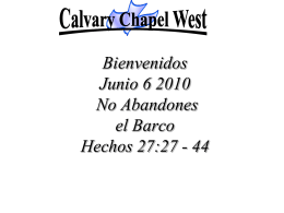 Todo el sediento - Calvary Chapel West