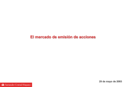 Mercados de Emisión de acciones en Power Point