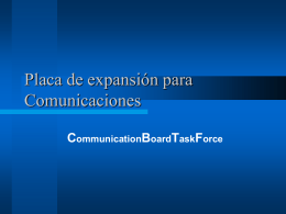 Placa de expansión para Comunicaciones