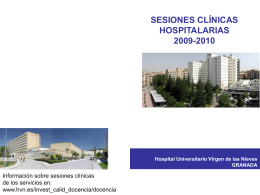 sesiones clínicas hospitalarias 2009-2010