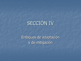 Seccion 4 Adaptacion y mitigacion
