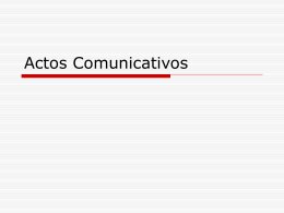 Actos Comunicativos