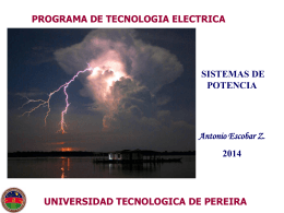 Sistemas de Potencia parte 1 - Universidad Tecnológica de Pereira