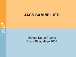 JACS SAM /IP IUED - NCCR-NS