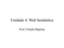 Unidade 4: Web Semântica