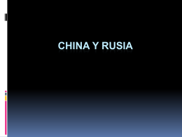 CHINA Y RUSIA
