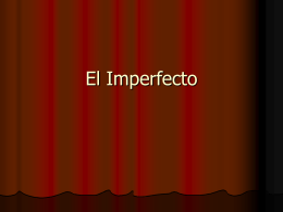 El Imperfecto - Carlos Arzabe