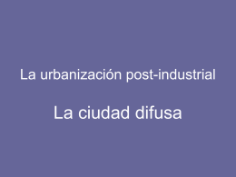 La urbanización post-industrial