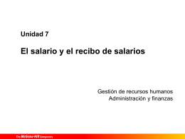 2. el recibo de salarios