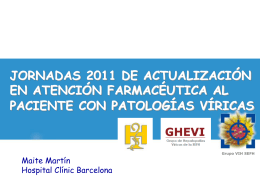 grupo vih - Sociedad Española de Farmacia Hospitalaria
