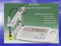 pHmetros y su uso en el laboratorio.